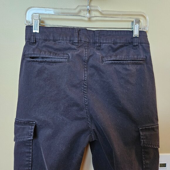 American Tall – Size 28T Black  – TAPERED-FIT Stretch Cotton Cargo Jogg - Picture 10 of 10